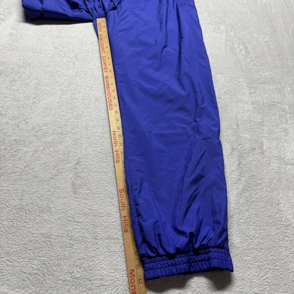 Vintage Adidas‎ 90's Y2K Windbreaker Pants Purple Men's L Mesh Lined Ankle Zip